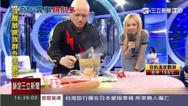 神奇人體發電機　煮蛋、點燈難不倒他