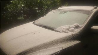 山區降雪不稀奇　低海拔林口也傳下雪