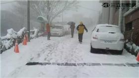 復興區拉拉山下雪　（圖皆由巴陵派出所提供）
(16:9)