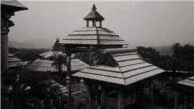 六福村下雪／六福村提供