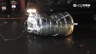 強風惹禍！水塔高空墜落砸傷無辜騎士