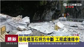 快訊／中橫公路落石坍方　雙向交通中斷