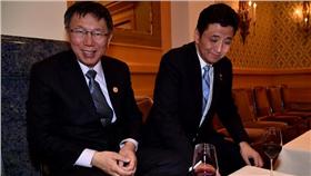 柯文哲、訪日、岸信夫、安倍首相胞弟／台北市政府提供