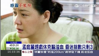 女星尬戲休克腦溢血　昏迷指數剩3