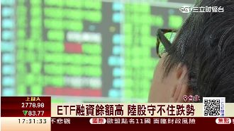 ETF融資餘額高　陸股多空交戰