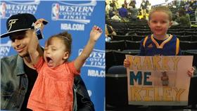 Stephen Curry,Riley Curry（合成圖）