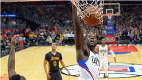 洛杉磯快艇舞王,史帝文森,爆扣（圖／美聯社／達志影像）