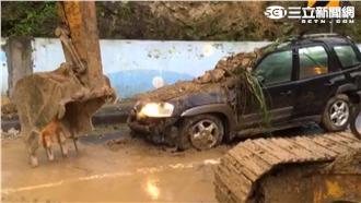 連日大雨釀禍！基隆安一路清晨突坍方