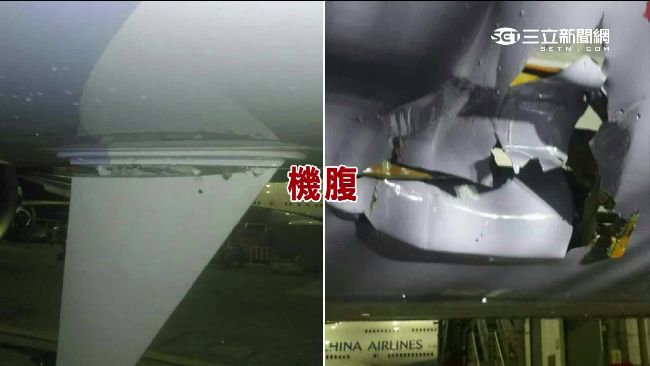 拖車莫名撞破飛機腹　工作人員也看傻