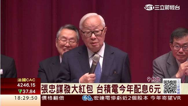 近20年最高！台積電每股配息6元