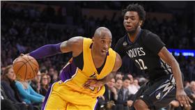 kobe對決wiggins（圖／美聯社／達志影像）