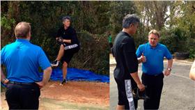 王建民自主訓練（圖／Ron Wolforth's Texas Baseball Ranch）