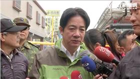 賴清德,台南地震