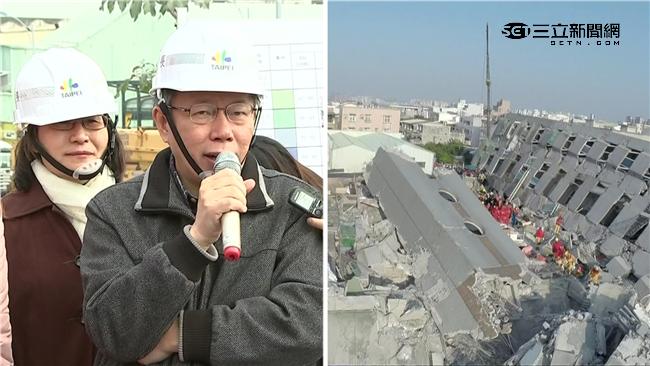 協助救援　柯文哲捐一月所得20萬元