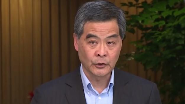 梁振英：嚴厲譴責暴徒行為　全力緝拿