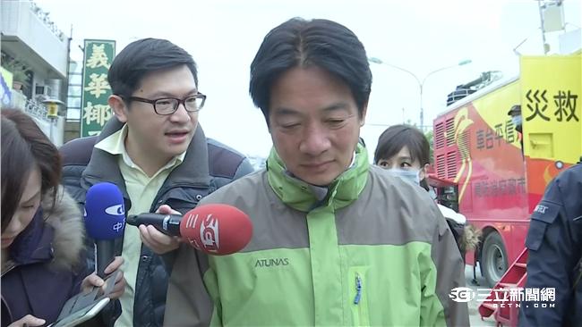 賴清德只睡1小時　鞋子走到開口笑