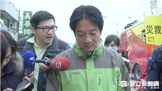 賴清德只睡1小時　鞋子走到開口笑