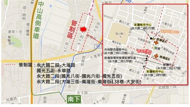 地震災害救援　台南市進行交通管制