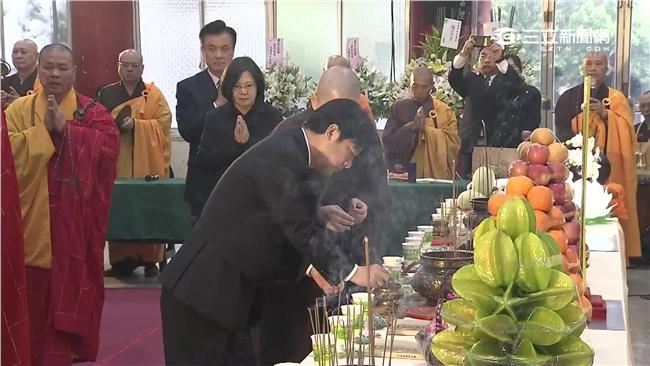 南震災頭七法會　馬英九和蔡英文到場