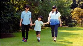 ▲悠仁與兩位姊姊真子和佳子（圖／路透社／達志影像）