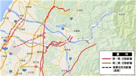 台灣活動斷層觀測系統。（圖／翻攝自中央地質調查所網站）