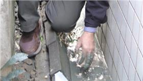 土木技師示範用手搓進泥土（圖翻攝自陳亭妃臉書）