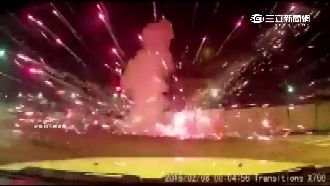 高空煙火路邊放　男企圖炸傷過往人車