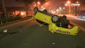 酒駕超車撞運將　男棄車想逃仍被逮