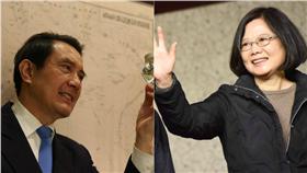 翻攝自馬英九、蔡英文臉書；三立新聞網組圖