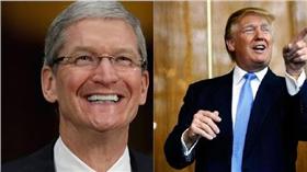 川普/庫克 合成照