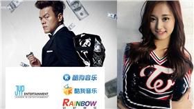 周子瑜、JYP（圖／翻攝自TWICE臉書、JYP微博、JYP臉書）