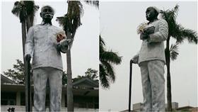 蔣公銅像惡搞肯德基爺爺（圖／雲林縣政府提供）