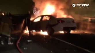 BMW逆向撞車　疑國道入口設計不良