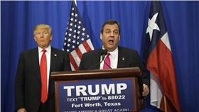 川普獲得克里斯蒂支持(圖／美聯社／達志影像)