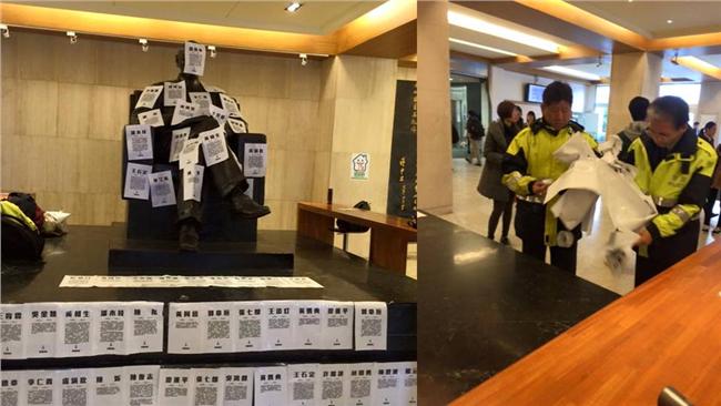 政大強撕228傳單　學生：宛若戒嚴
