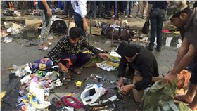 伊拉克巴格達炸彈攻擊（圖／美聯社／達志影像）