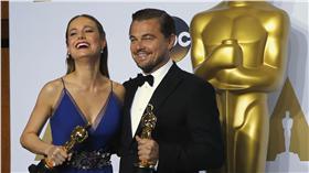 奧斯卡影帝影后,李奧納多狄卡皮歐,布麗拉森　圖／路透社