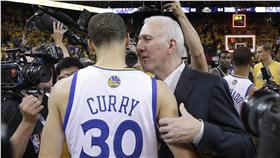 Stephen Curry,Gregg Popovich（ap）