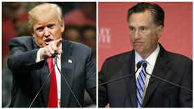 川普（Donald Trump）、羅姆尼（Mitt Romney）（圖／美聯社／達志影像）