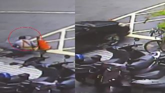 女駕駛輾過維修工　嚇到又再輾一次