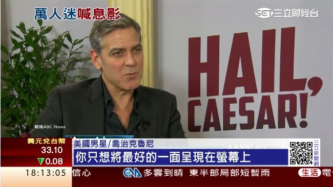不想在螢幕上變老！喬治克魯尼喊息影