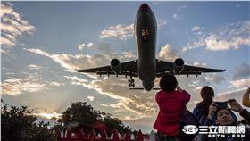 松山機場　（記者林敬旻攝）