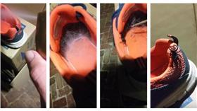 蜘蛛,鞋子,蜘蛛網／擷自YouTube