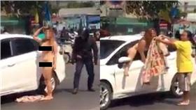 裸女,車禍／翻攝自