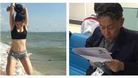 柯文哲與「戳戳妹」葉芝邑(圖翻攝自兩人臉書)