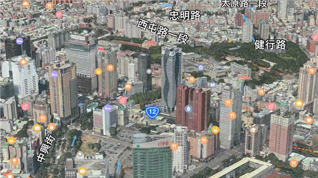 蘋果3D地圖進軍台灣　建築高聳呈現