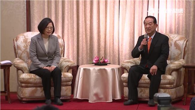 「蔡宋會」大陣仗　蔡英文單純請益？