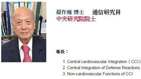 ▲蔡作雍。（圖／翻攝自中研院官方網站）  http://www.ibms.sinica.edu.tw/big5/pages/pi/index.php?id=35