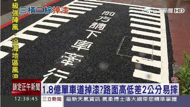 三橫三縱品質差　單車道竟含危機