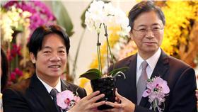 2016台灣國際蘭展12日在台南後壁區舉行開園式，行政院長張善政與市長賴清德共同主持